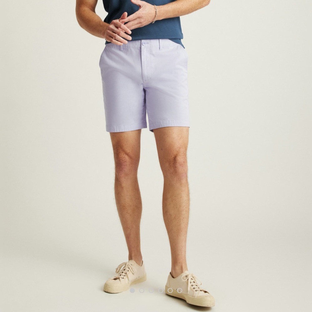 BONOBOS “ Light Lavender” 7 inch slim shorts